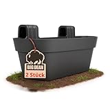 BigDean 2X Blumenkasten Balkongeländer 50cm Blumenkästen mit Wasserspeicher...