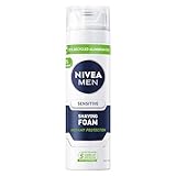 3 x NIVEA Rasierschaum Men 'Sensitive' mit Kamille - 200 ml