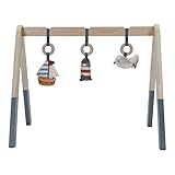 Little Dutch 8610 Holz Baby Gym Spieltrapez mit Stoff Anhängern - Sailors Bay...