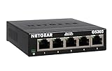 NETGEAR GS305 LAN Switch 5 Port Netzwerk Switch (Plug-and-Play Gigabit Switch...