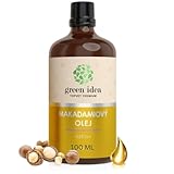 Green idea - Macadamianussöl - 100ml - Macadamia Öl 100%- Kaltgepresst - Rein...