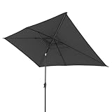Doppler Sonnenschirm für den Garten Jack 300x200cm in Dunkelgrau - Rechteckiger...