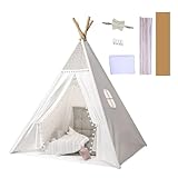 Baketron Kindertipi Spielzelt Tipi Zelt für Kinder Kinderzimmer Deko Kinderzelt...