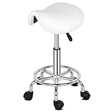 Bonnlo Ergonomischer Sattelhocker, Rollhocker, Bürohocker 47–62 cm...