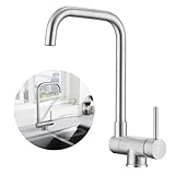 WOOHSE Vorfenster Küchenarmatur, Wasserhahn Küche 360° Drehbare, Armatur...