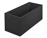 Ondis24 Pflanzkübel Blumenkübel Blumentopf Vulkan Pierre 100cm, Schiefer Optik...