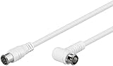 goobay SAT Antennenkabel 1.5m gewinkelt, Koaxialkabel mit 90 Grad...