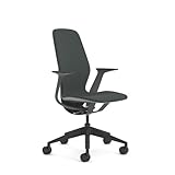 Steelcase Silq Ergonomischer, höhenverstellbarer Stuhl mit Platin Solid/Amsel...