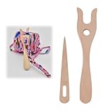 2 Stück Strickgabel,Strickgabel Für Kinder,Strickwerkzeuge Aus Holz,Geeignet...
