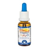 Dr. Jacob's Vitamin D3K2 Öl Tropfen | Nahrungsergänzung für Knochen und...