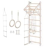 MAMOI® Klettergerüst Indoor, Sprossenwand für kinderzimmer, Turnringe Kinder...