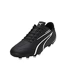 PUMA Herren Vitoria FG/AG Soccer Shoe, Black White, 43 EU