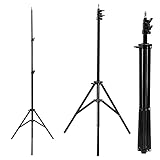 Maclean MC-163 Lampenstativ für 12' Ringlicht | Höhenverstellbar 62–190 cm...