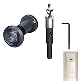 Türspion Mit Sichtschutz 200° Weitwinkel Optische Glaslinsen Bohrloch Ø 16mm...