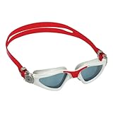 Aquasphere Aqua Sphere Kayenne Schwimmbrille, rotweißes/getöntes Glas,...