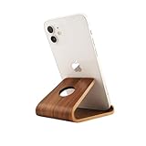 Smartify Handyhalter aus Walnussholz Handy Halterung für iPhone, Samsung, iPad,...