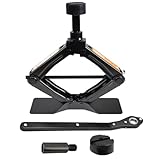 Verda Scherenwagenheber 2T, 104-425 mm, Car Jack Kit mit Ratsche, Stahlsäule...