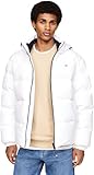 Tommy Jeans Herren Pufferjacke Essential Down Jacket Warm, Weiß (White), 3XL