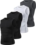 HOPLYNN 4er Pack Kompressionsshirt Herren Tank Tops Sport Ärmelloses...