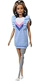 Barbie FXL54 Fashionistas Puppe mit Beinprothese