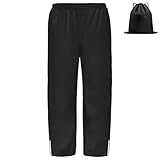 BSBUY Leichte Regenhose Kinder Matschhose Regenlatzhose mit Aufbewahrungstasche...