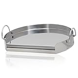 BBQ-Toro Edelstahl Grillplatte Ø 55 cm ideal für 57er Kugelgrill | BBQ Plancha...