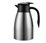 Truevaste 1,5L Thermoskanne Edelstahl Doppelwandige Vakuum Kanne, Isolierkanne...