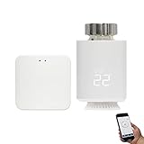 KETOTEK Smart Heizkörperthermostat Starter Set mit Hub, Programmierbar...