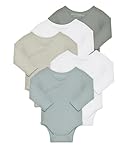 Kindsgard Rip Wickelbody 5er-Pack Langarm Grün - Größe 56 - Baby Rip Body -...