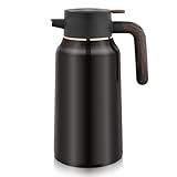 Esyhomi Thermoskanne, 2L Edelstahl Doppelwandige Isolierkanne mit...