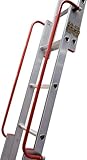 BPS Aluminium-Bodentreppe 3-teilig | Dachbodentreppe mit Handlauf, D-Sprossen,...