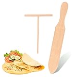 2Stück Crepes Verteiler,T-Förmige Crepes Verteiler&Teigverteiler Set,Crêpe...