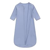 Babyschlafsack, Tragbare Babydecke aus 100% Baumwolle, Langärmliger Schlafsack...