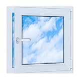 LORAC | Kunststofffenster weiß 650x650mm, 65x65cm, PCV, DIN Rechts, kippbar &...