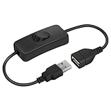 AXFEE USB Schalter Kabel 0.3m, USB-schalter-kabel mit Ein/Aus-schalter, für...