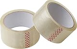 Meister Klebeband 45 m x 48 mm, transparent, 2er Set, für Päckchen,...