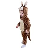 Doladola Unisex Baby Strampler mit Kapuze kinder kostüm Tier für karneval baby...