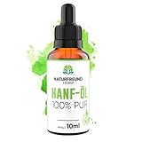 NATURFREUND® Premium Hanföl HOCHDOSIERT Hanfsamenöl Hanf Tropfen Omega 3-6-9...