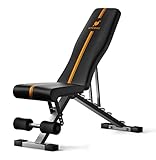 ACTIVEWEIGHT Klappbare, Verstellbare Hantelbank | 90 Grad, Schrägbank,...