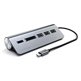 SATECHI USB-C Desktop Kombi Hub, Aluminium, 3X USB-A 3.0, Micro-/SD Kartenleser,...