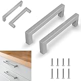 flintronic 2 Stück Möbelgriffe, Küchengriffe Silber mit Lochabstand 128mm,...