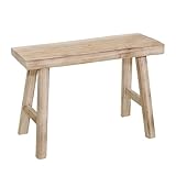 Spetebo Holz Blumenbank Natur rechteckig - 45 x 44 cm - Echtholz Deko...