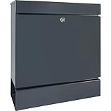BURG-WÄCHTER Briefkasten Edelstahl mit Zeitungsbox, DIN C4 Einwurf-Format, Mit...