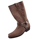 Dockers by Gerli Herren/Damen Biker Stiefel Hellbraun EU 43