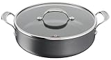 Tefal H9129943 Cooks Classic Flache Pfanne, 30 cm, Jamie Oliver, harteloxiert,...