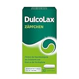 DulcoLax Zäpfchen gegen Verstopfung | 30 Stück | Abführmittel mit Bisacodyl |...