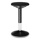 SONGMICS Bürohocker, ergonomischer Arbeitshocker, Sitzhocker, 360° Drehstuhl,...