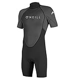 O'Neill Men's Reactor Ii 2mm Back Zip Spring Wetsuit, Black/Graphite, M EU