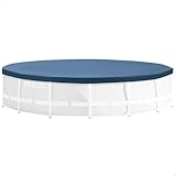 Intex 28031 Round Pool Cover - Poolabdeckplane - Ø 366 cm - Für Metal und...