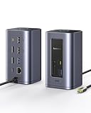 Baseus Docking Station USB-C, Nomos Air 12 in 1, Dockingstation 2 monitore, 2 *...